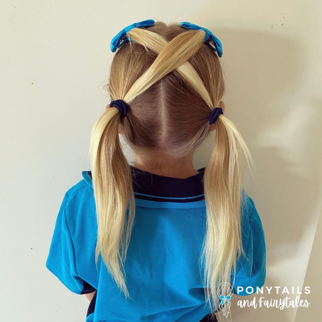 Bowtie Hair Tie (2pc) - Ponytails and Fairytales