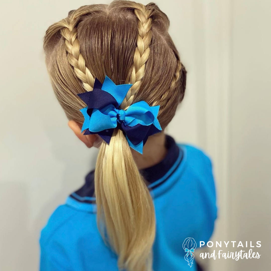 Layered Bows - Combined Colours - Ponytails and Fairytales