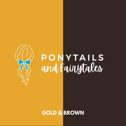Brown & Gold Hair Accessories