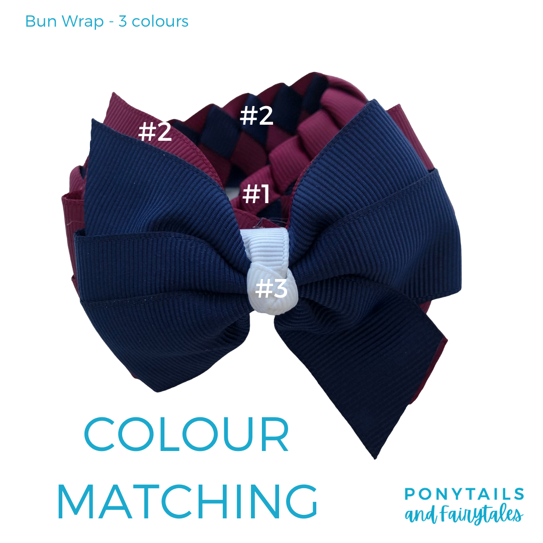 Red & Navy Hair Accessories - Ponytails and Fairytales