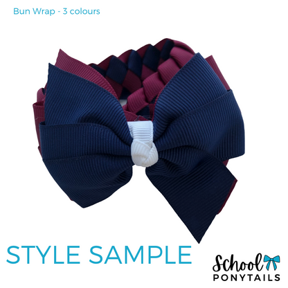 Red & Navy Hair Accessories - Ponytails and Fairytales