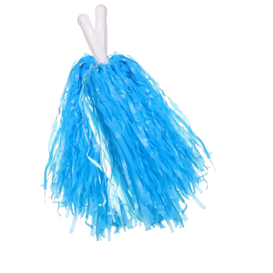 Blue Pom Poms (2pc) - Ponytails and Fairytales