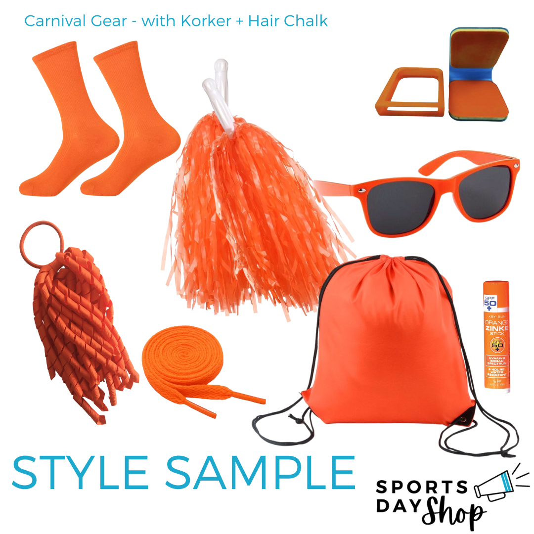 Orange Team Sports Day Range - Ponytails and Fairytales