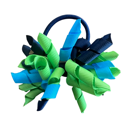 Kiwi Green & Turquoise & Navy Hair Accessories