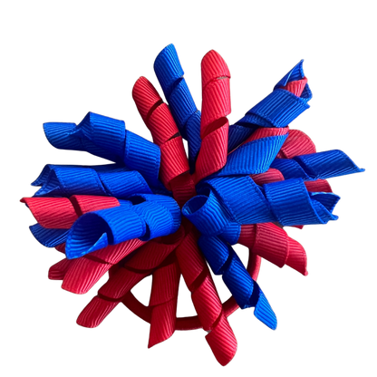 Red & Royal Blue Hair Accessories