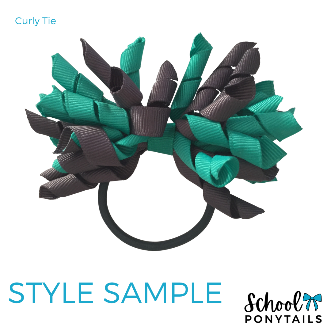 Dark Petrol Green & Navy Hair Accessories