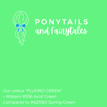 Fluoro Green Hair Accessories