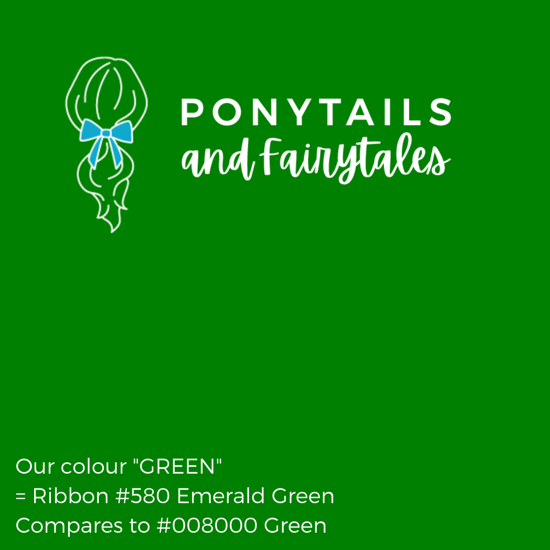 Green Hair Accessories - Ponytails and Fairytales