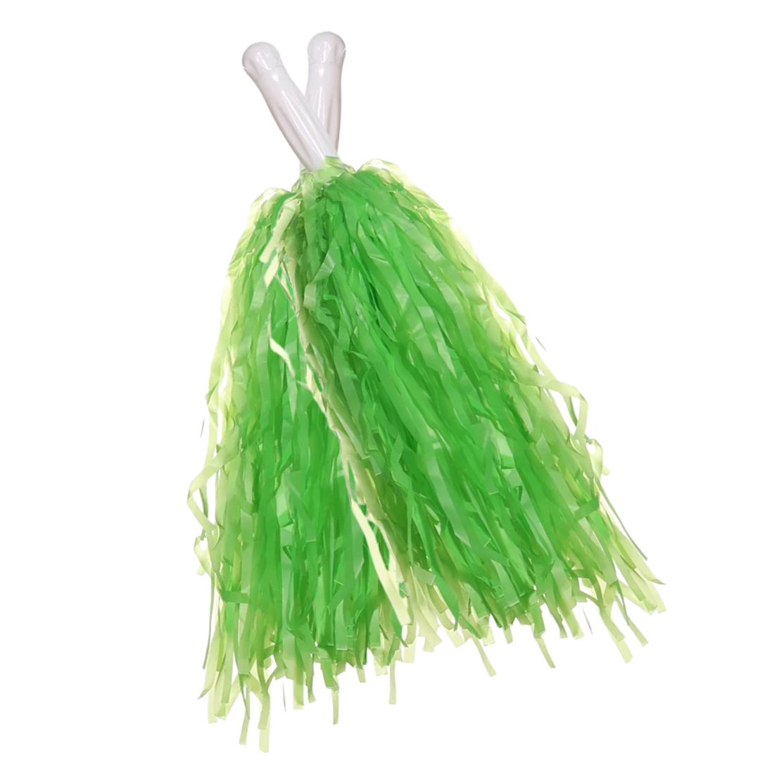 Green Pom Poms (2pc) - Ponytails and Fairytales