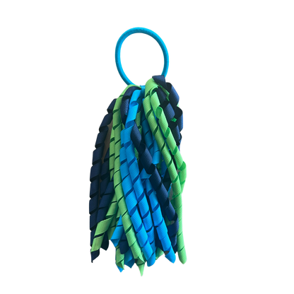 Kiwi Green & Turquoise & Navy Hair Accessories