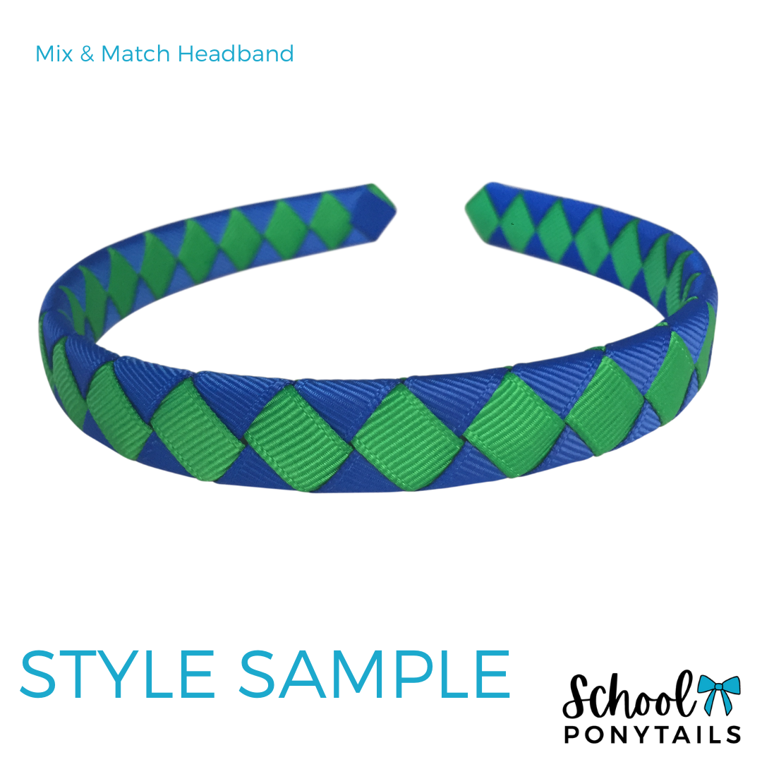 Dark Petrol Green & Navy Hair Accessories