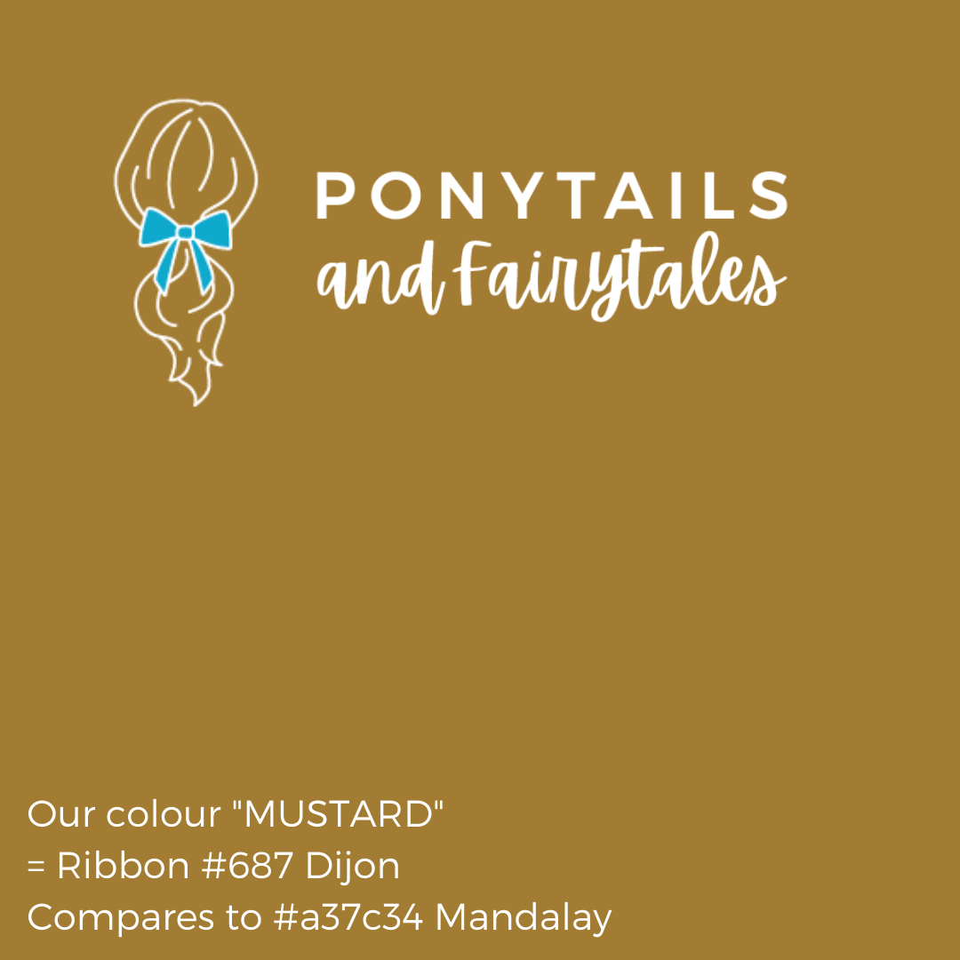 Mustard Hair Accessories - Ponytails and Fairytales
