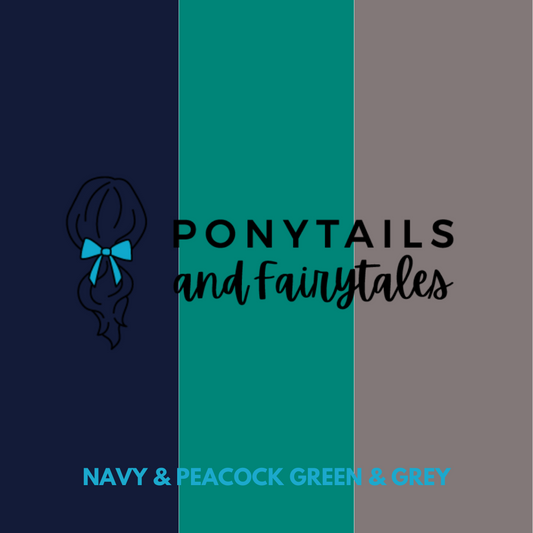 Peacock Green & Grey & Navy