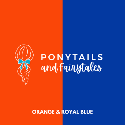 Orange & Royal Blue Hair Accessories