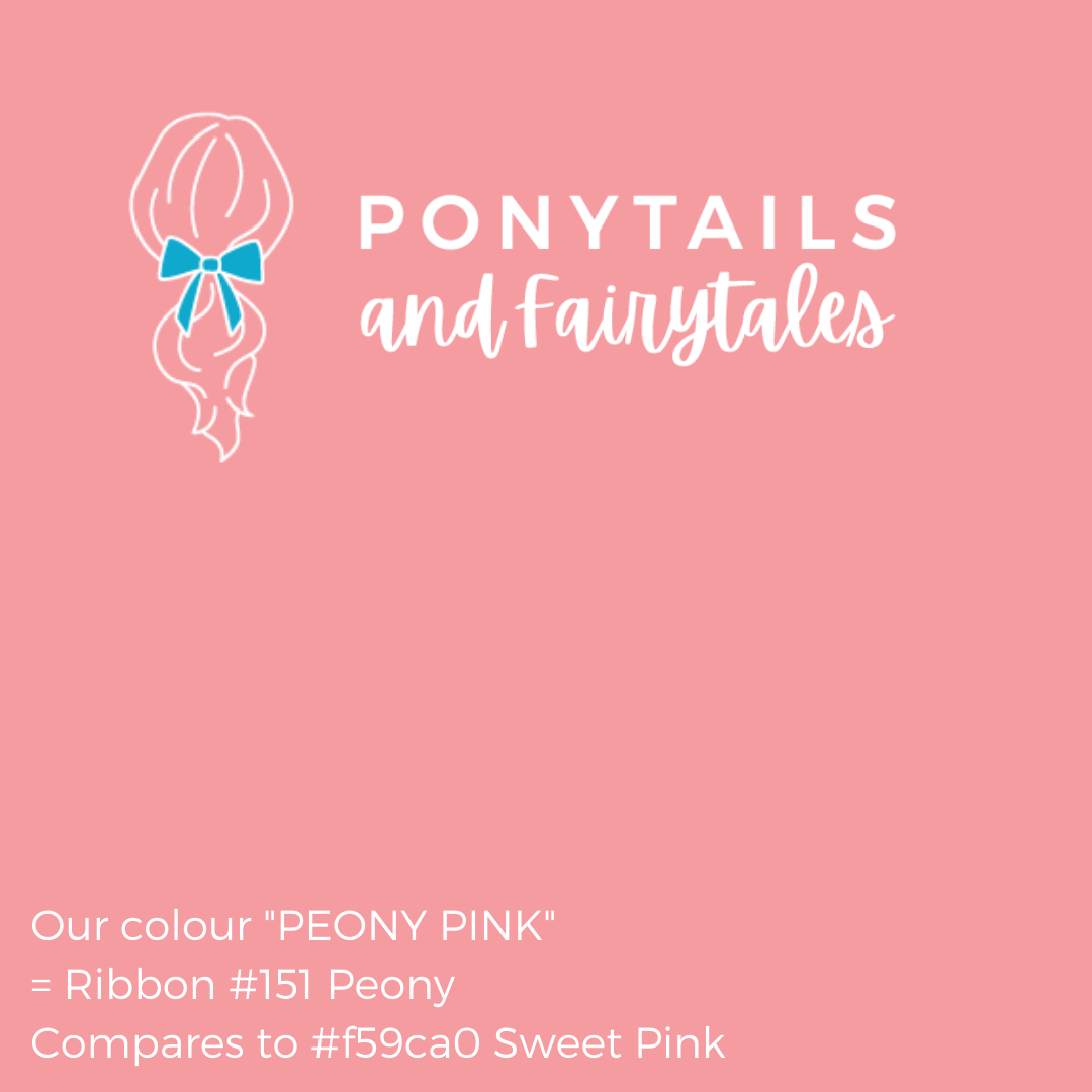 Peony Pink Hair Accessories - Ponytails and Fairytales