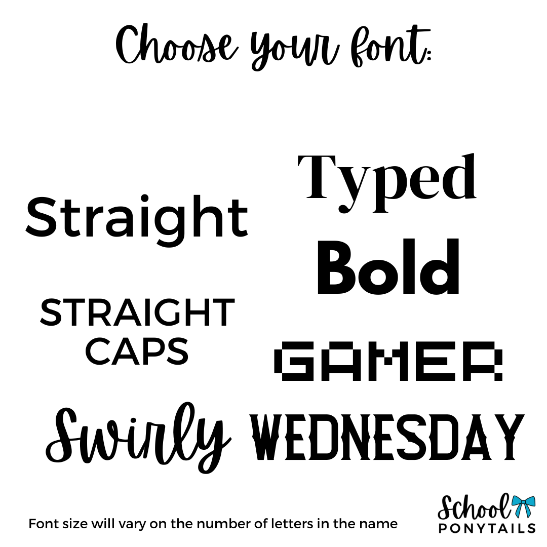 Add Personalisation to Big Bow (+$6)