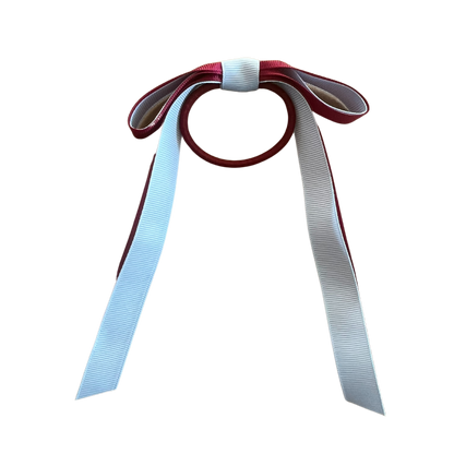 Burgundy & White Hair Accessories