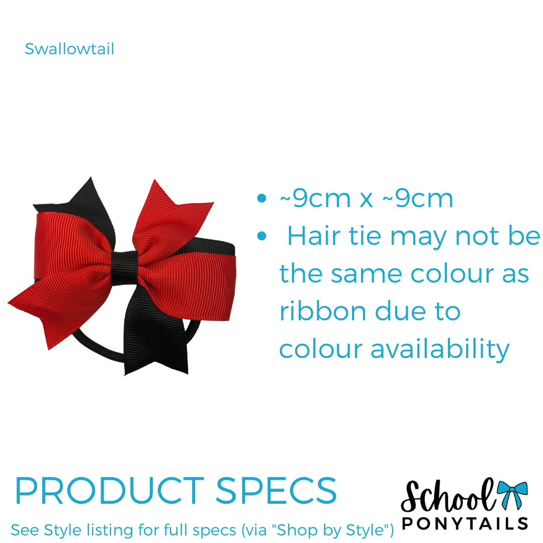 Red & Charcoal Grey Hair Accessories