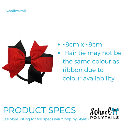Red & Charcoal Grey Hair Accessories