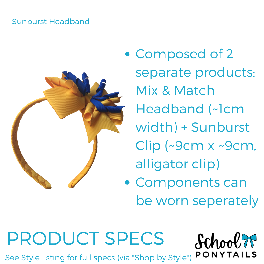 Navy & White Hair Accessories