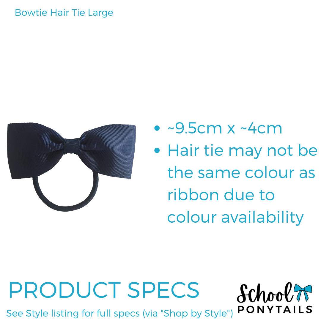 Large Bowtie Hair Tie - Ponytails and Fairytales