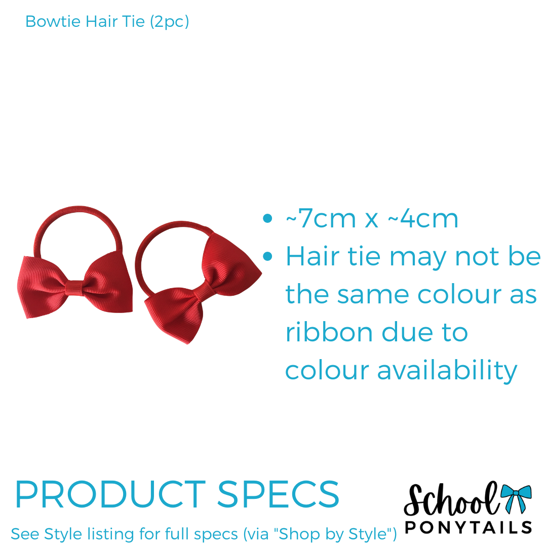 Red & Navy Hair Accessories - Ponytails and Fairytales