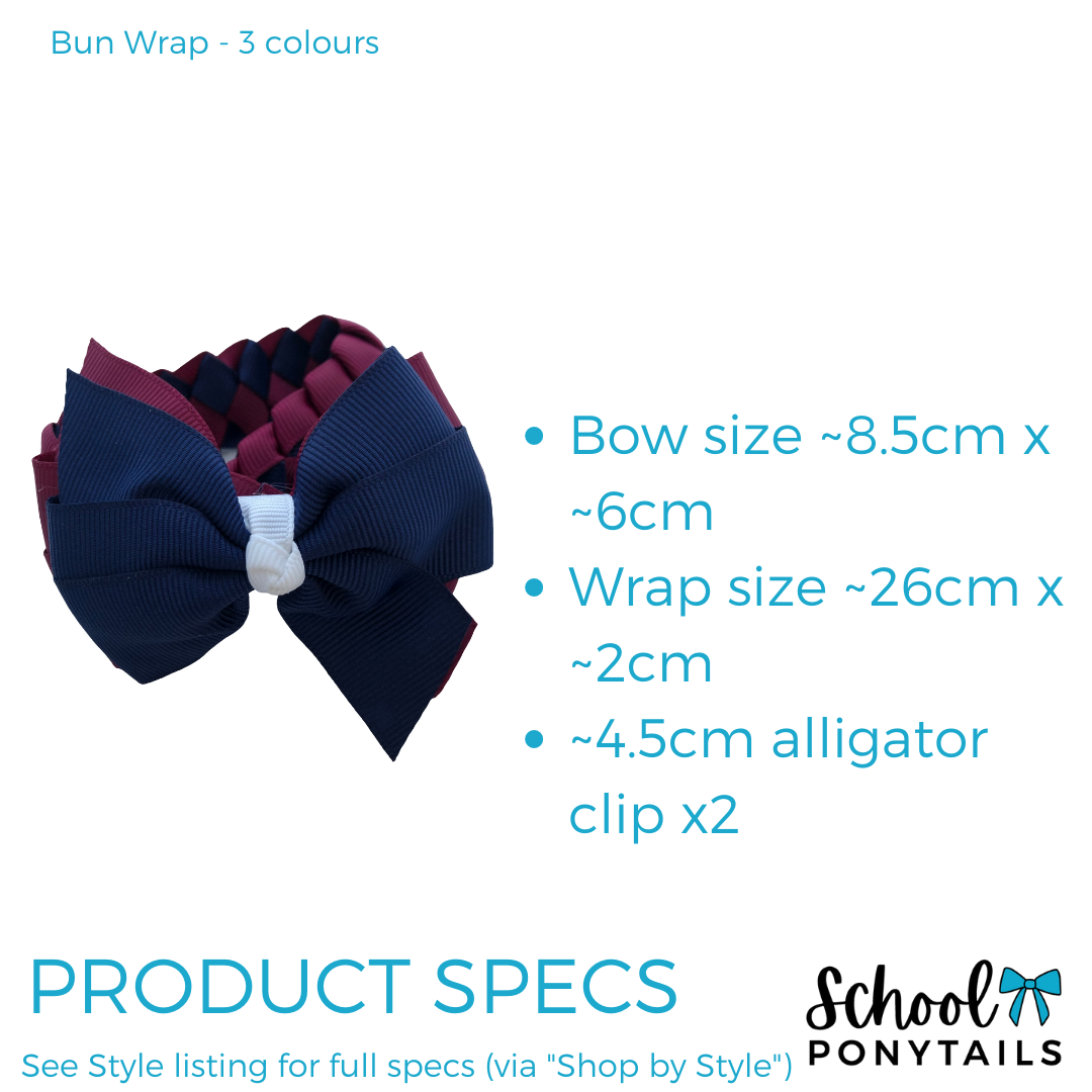 Red & Navy Hair Accessories - Ponytails and Fairytales