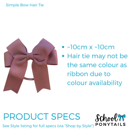 Red & Navy Hair Accessories - Ponytails and Fairytales