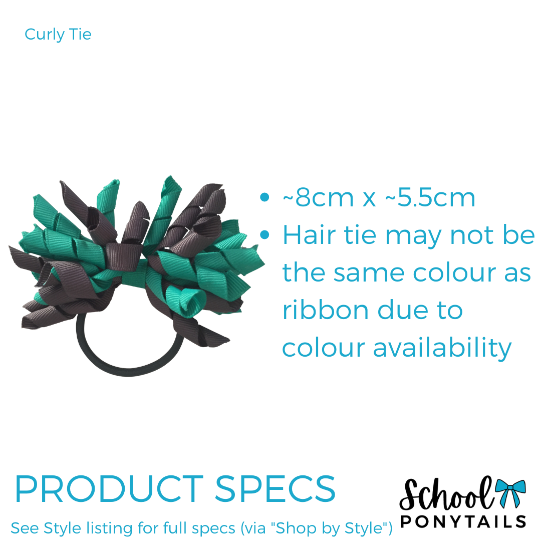 Peacock Green & Charcoal Grey Hair Accessories