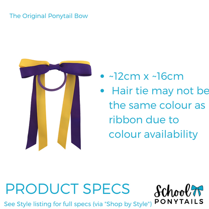 Orange & Black Hair Accessories - Ponytails and Fairytales