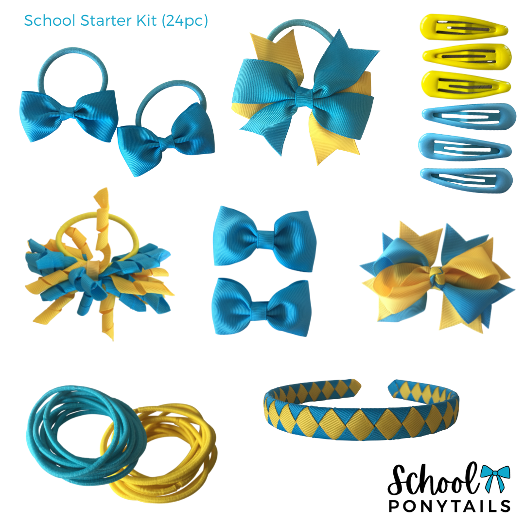 Navy Hair Accessories - Ponytails and Fairytales