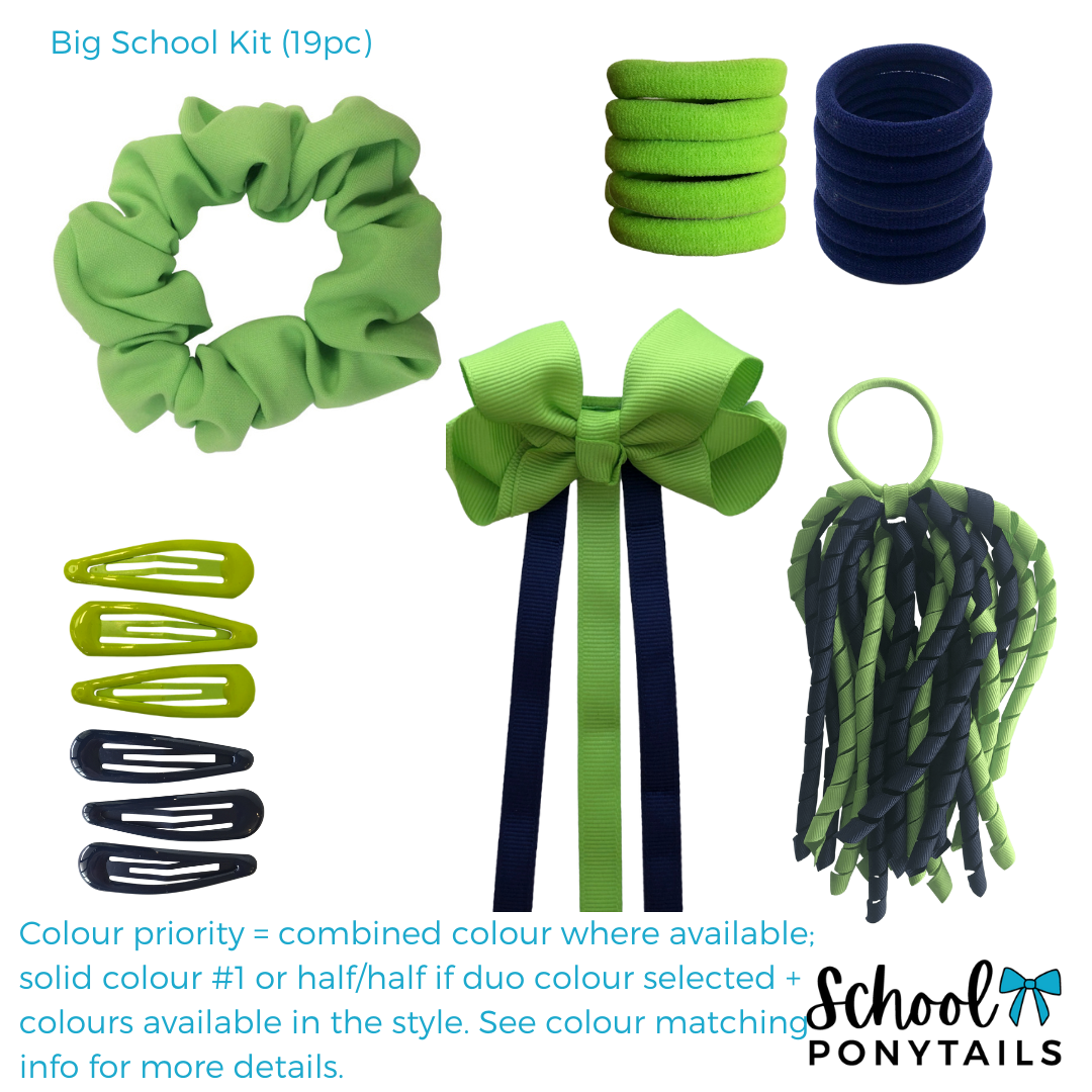 Navy Hair Accessories - Ponytails and Fairytales
