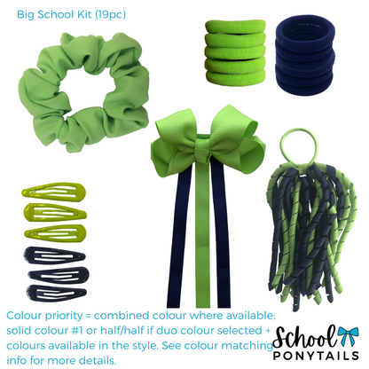 Navy Hair Accessories - Ponytails and Fairytales