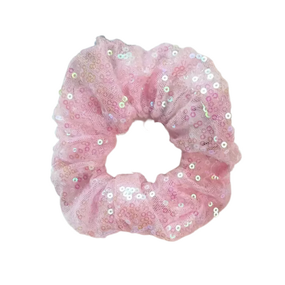 Sequin Light Up Scrunchie - Pink