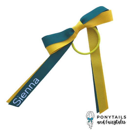 Add Personalisation to Ponytail Bow (+$6)