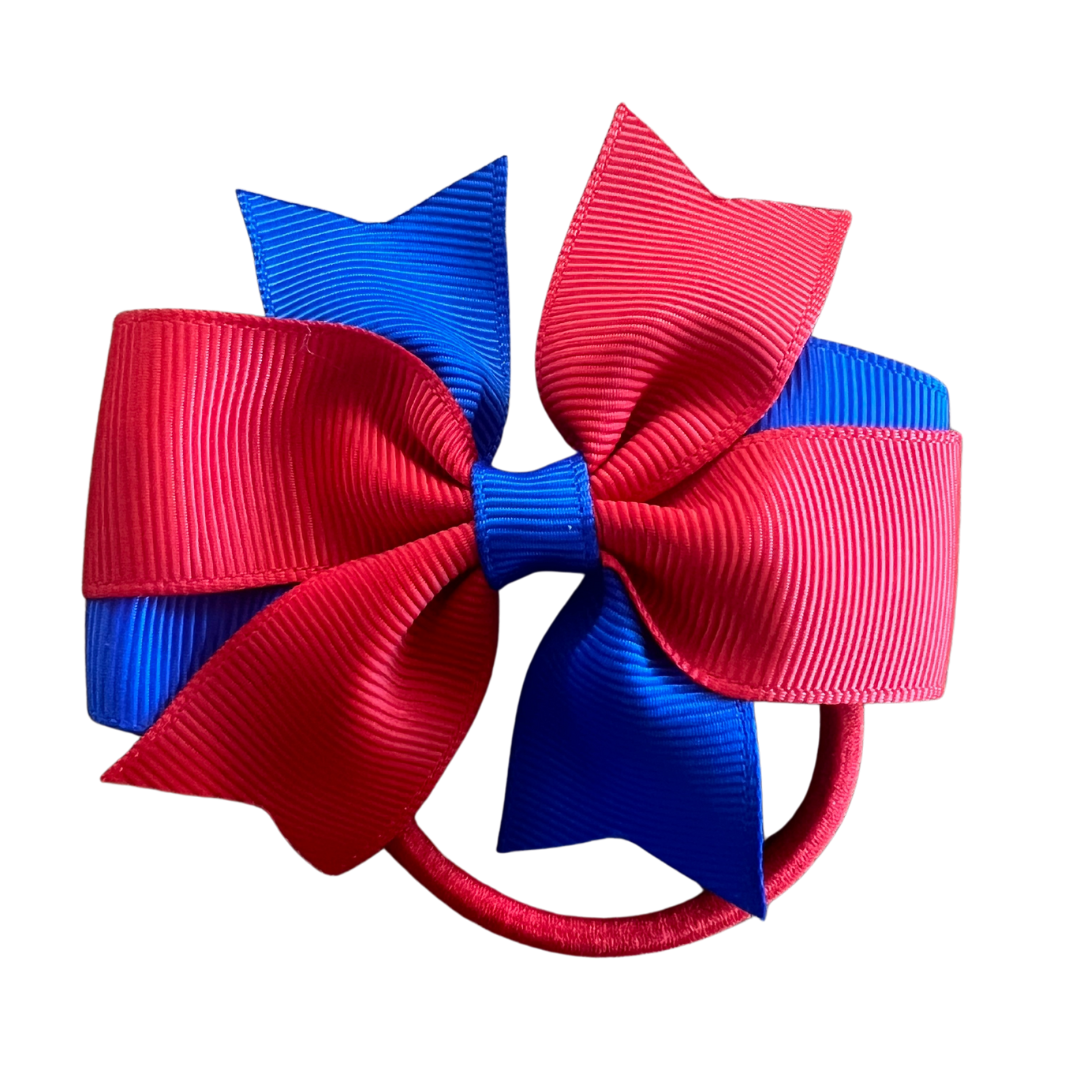 Red & Royal Blue Hair Accessories