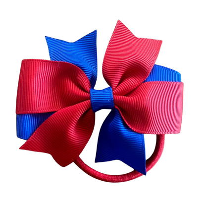 Red & Royal Blue Hair Accessories