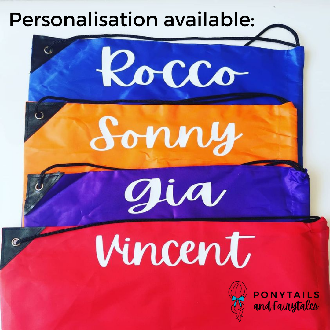 Blue Sports / Library Bag - Ponytails and Fairytales