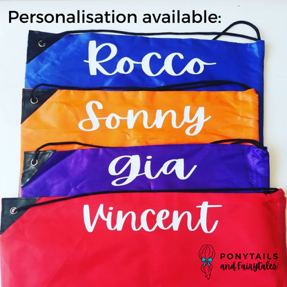 Green Sports / Library Bag - Ponytails and Fairytales