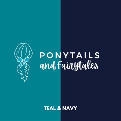 Teal & Navy Hair Accessories