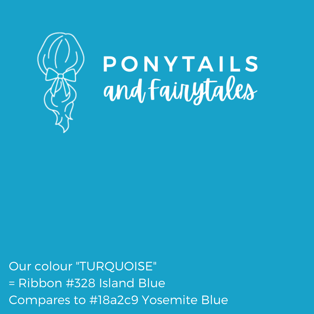 Turquoise Hair Accessories - Ponytails and Fairytales