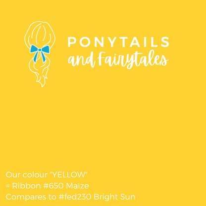 Yellow and Gold Team Sports Day Range - Ponytails and Fairytales