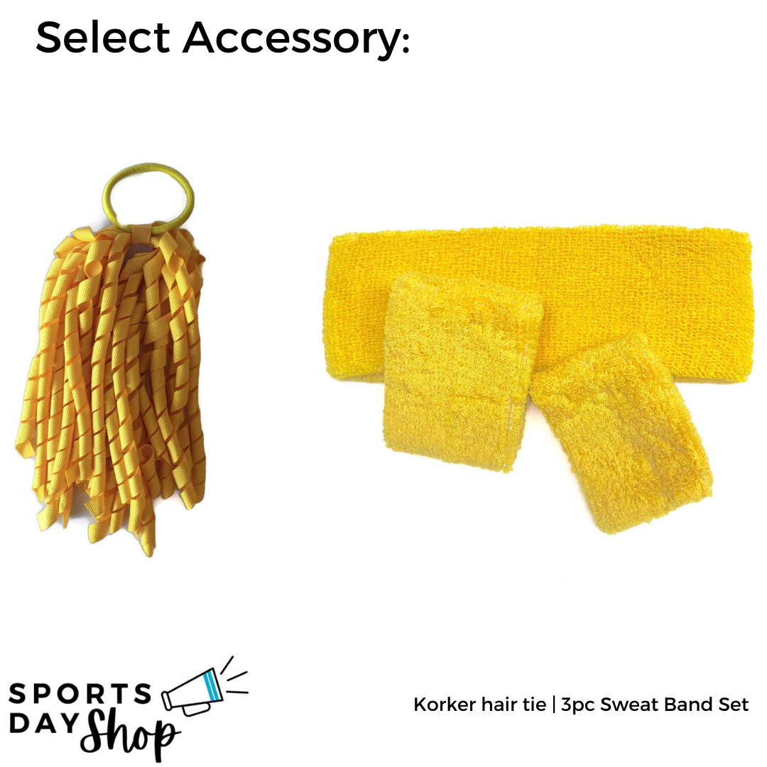 Yellow and Gold Team Sports Day Range - Ponytails and Fairytales