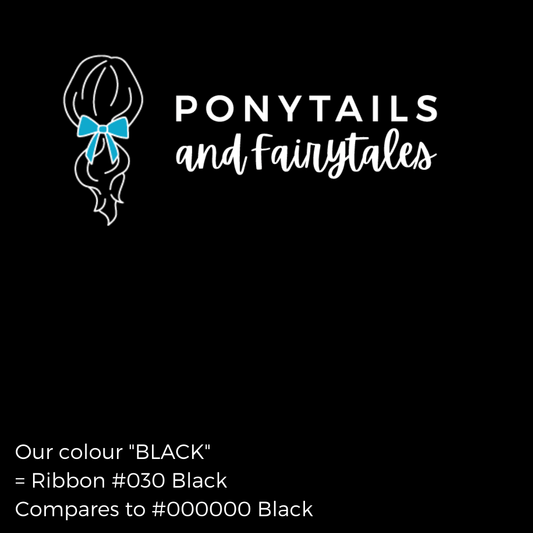 Black Hair Accessories - Ponytails and Fairytales