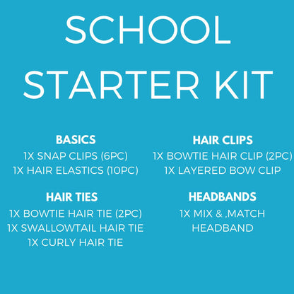Black & White Hair Accessories - Assorted Hair Accessories - School Uniform Hair Accessories - Ponytails and Fairytales