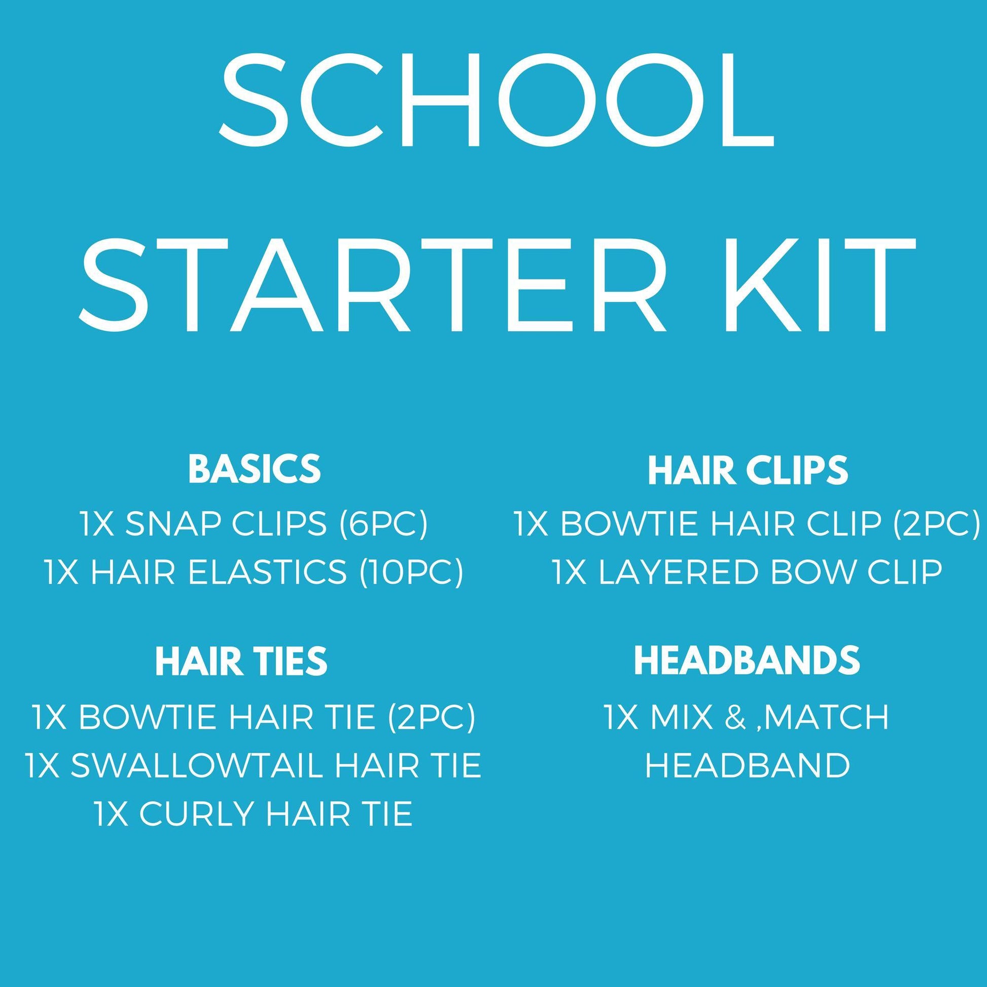 Sky Blue Hair Accessories - Ponytails and Fairytales