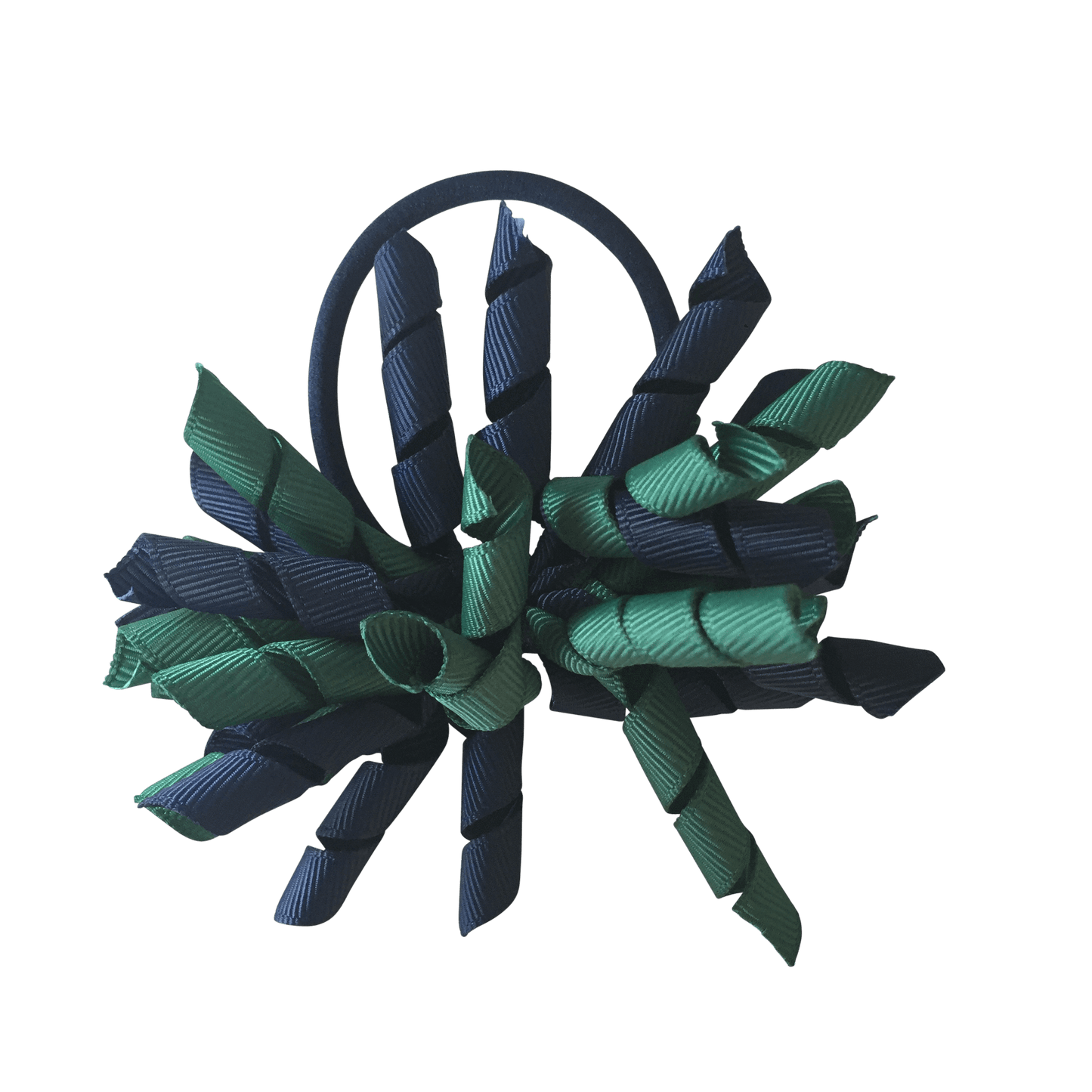 Bottle Green & Navy Hair Accessories - Ponytails and Fairytales