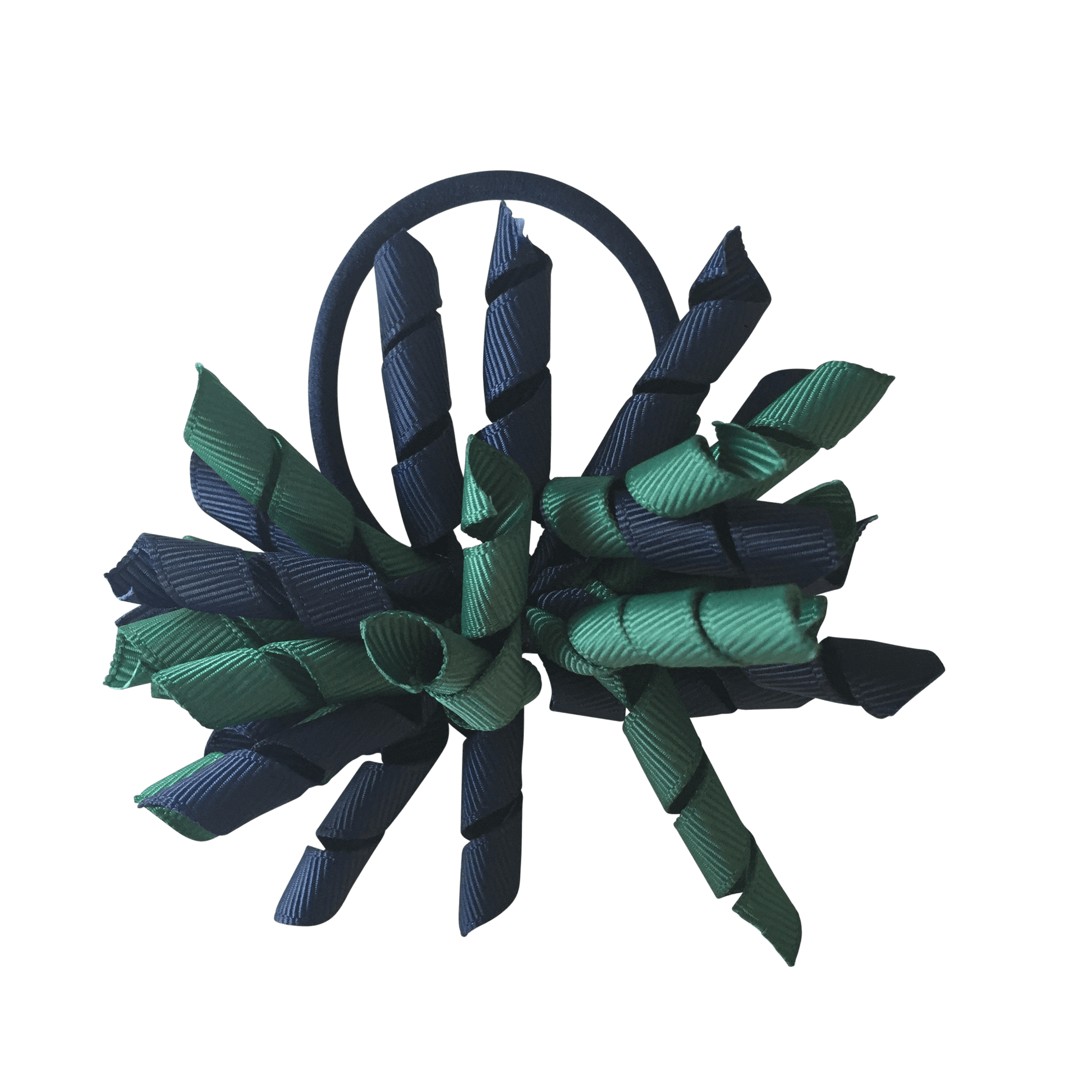 Bottle Green & Navy Hair Accessories - Ponytails and Fairytales