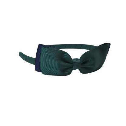 Bottle Green & Navy Hair Accessories - Ponytails and Fairytales