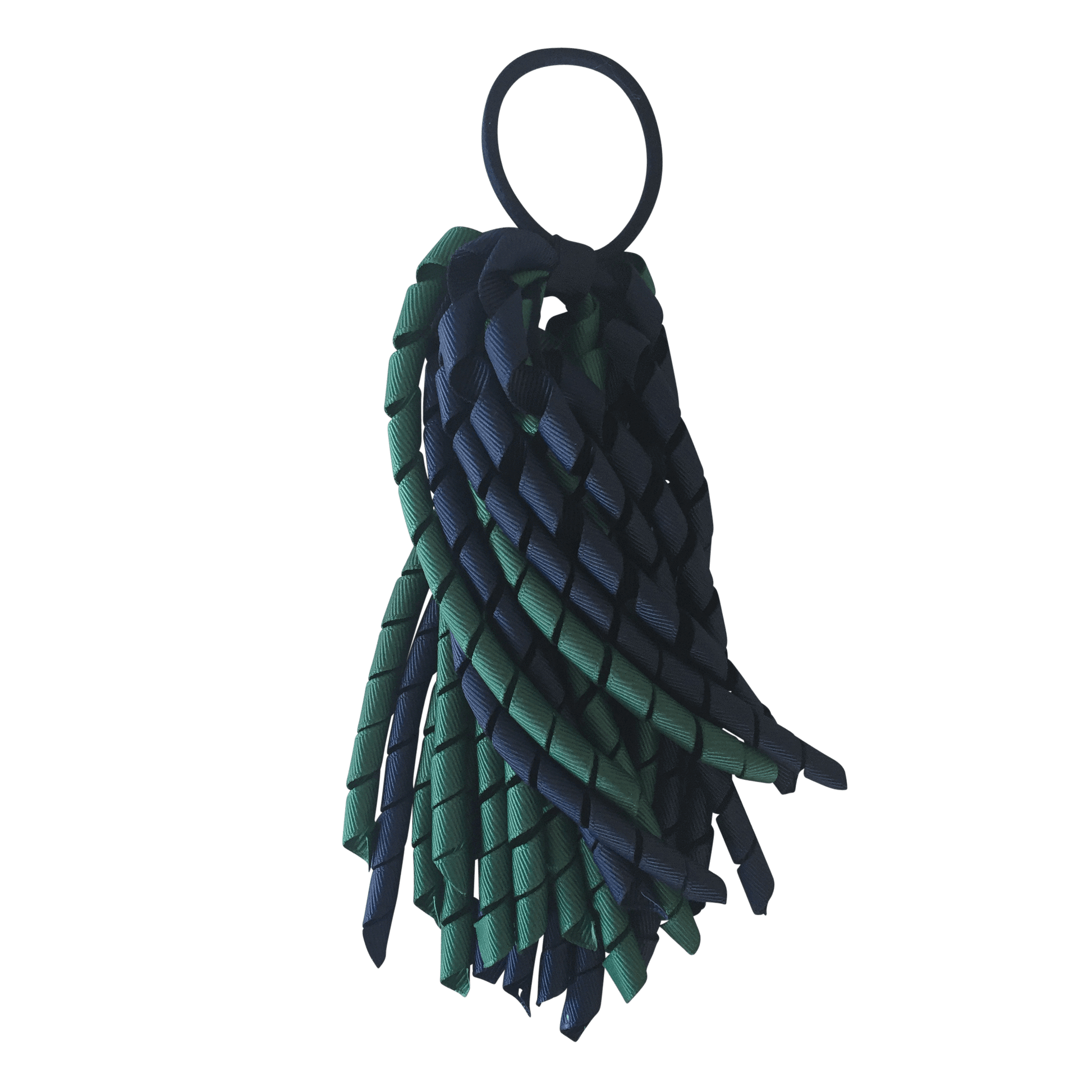 Bottle Green & Navy Hair Accessories - Ponytails and Fairytales